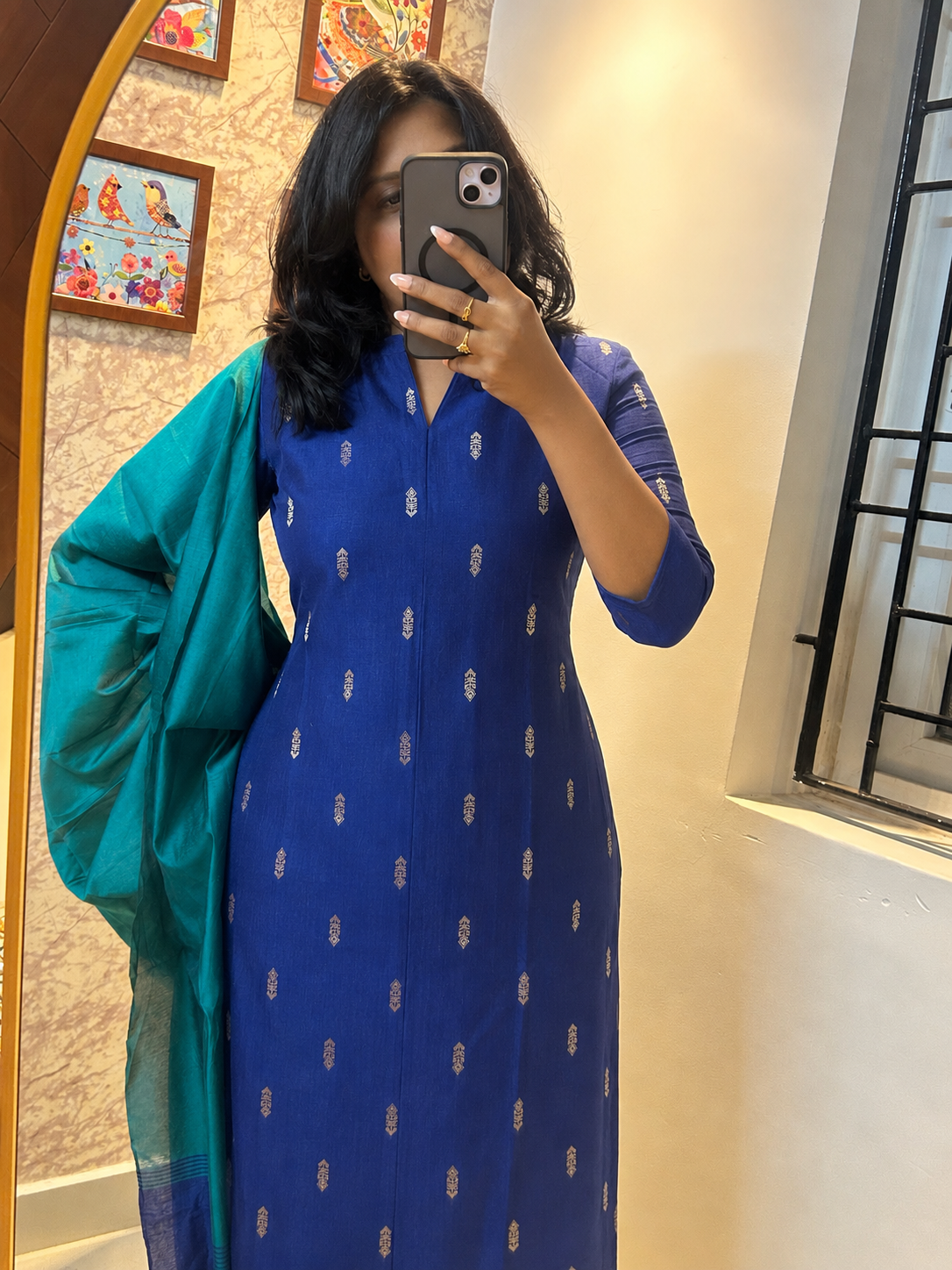 RUGHA 41 - Mayura - Raw silk Kurti
