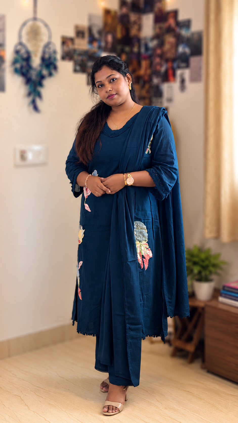 RUGHA 27 - Charcoal Black Mul Cotton Kurti