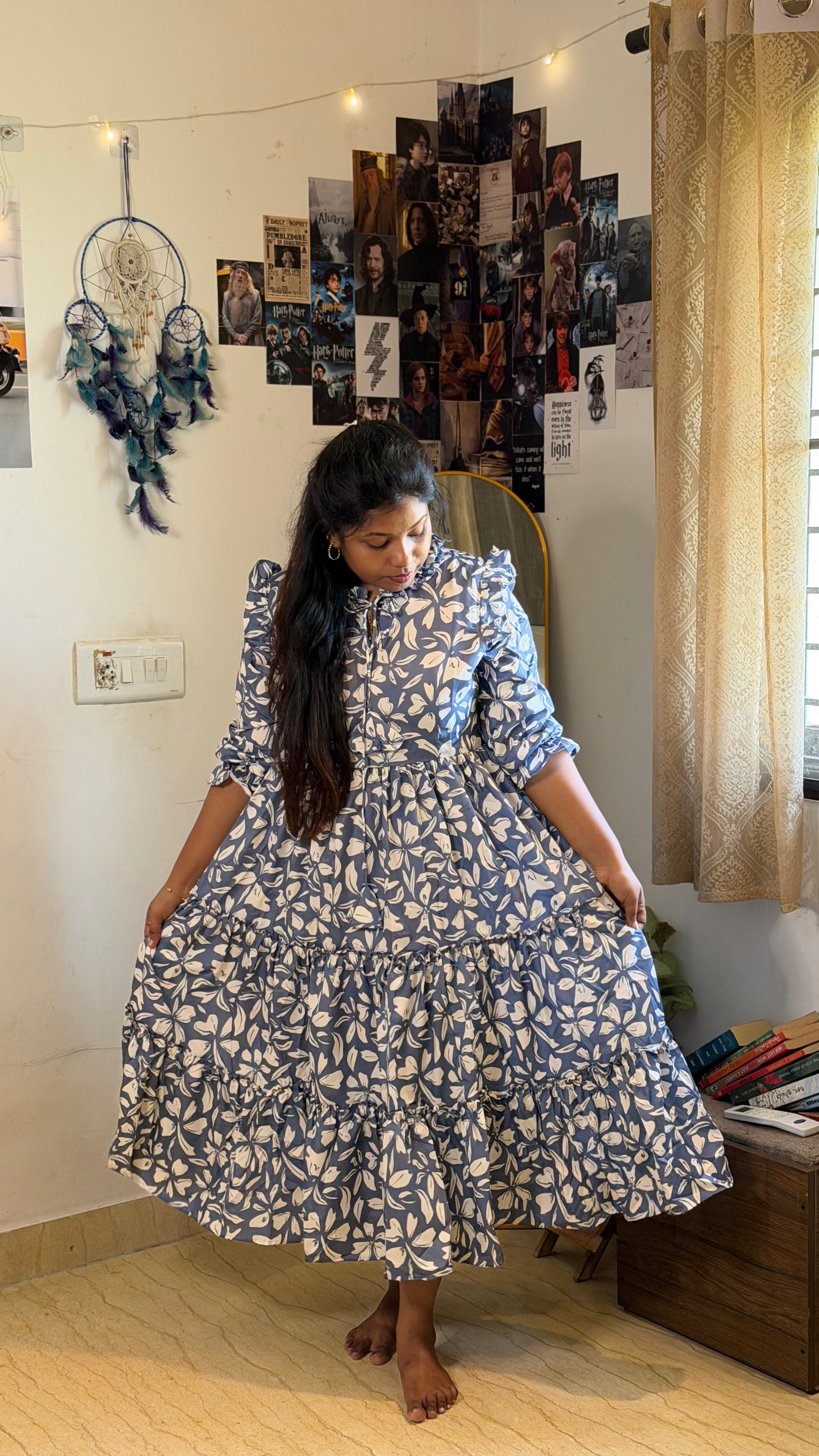 RUGHA 20 - Blue Floral Maxi