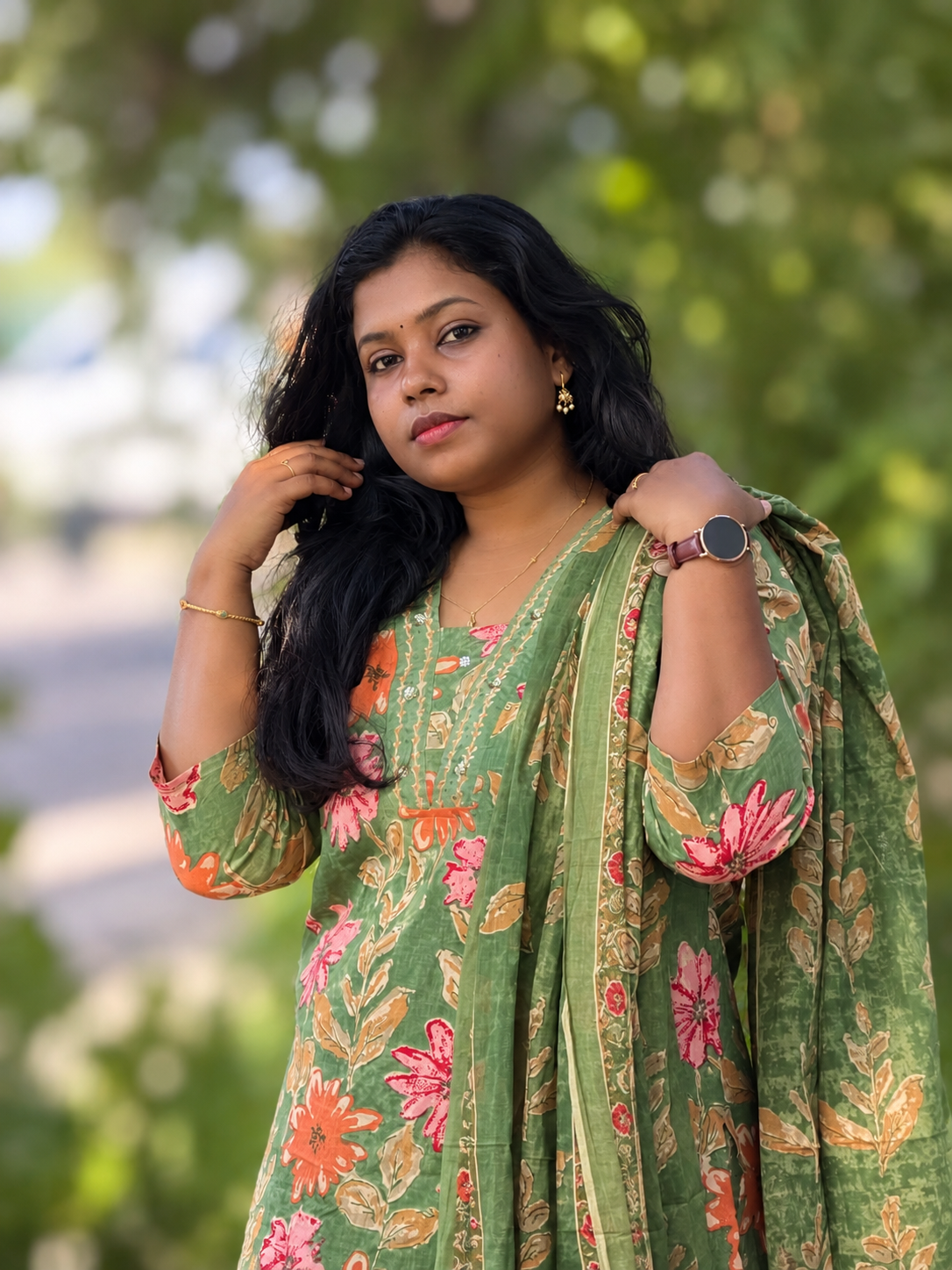 RUGHA 38 - Aaranya Floral Cotton Set