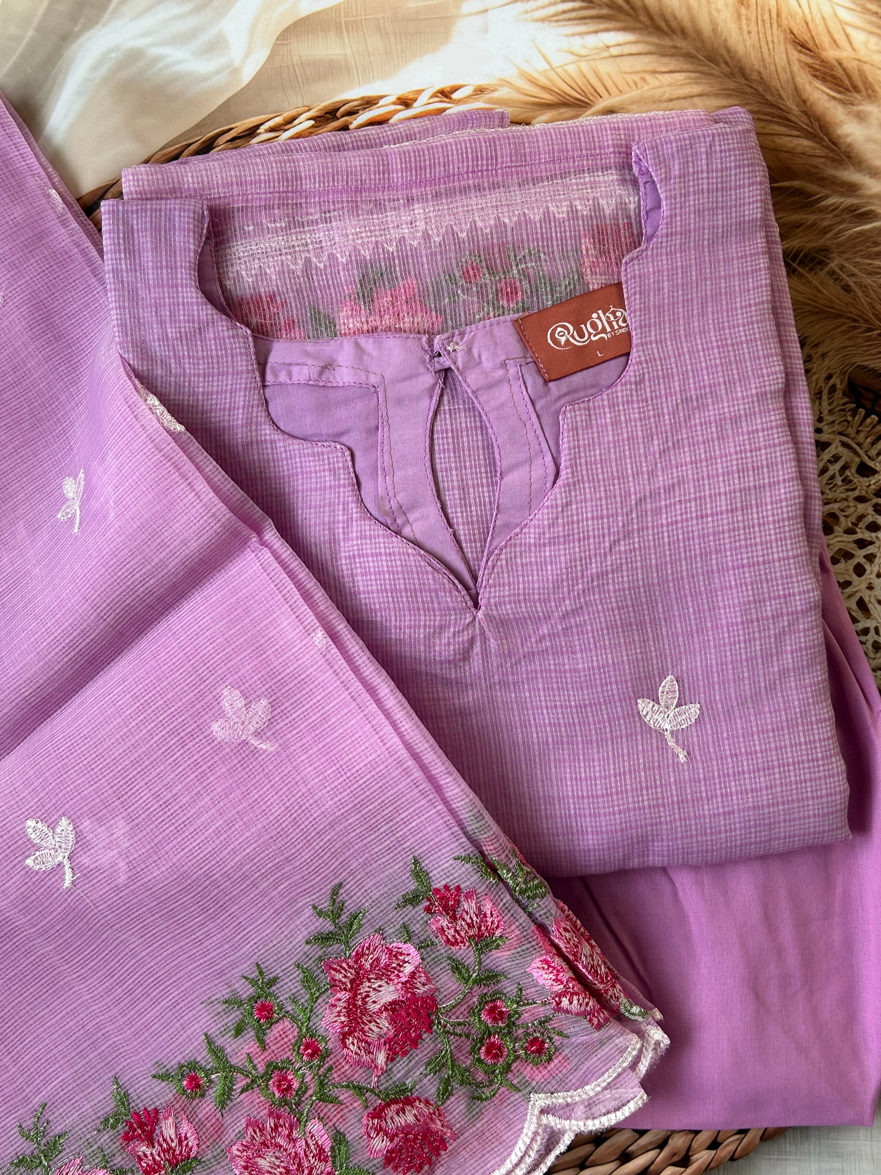 RUGHA 09 - Lavender floral suit set