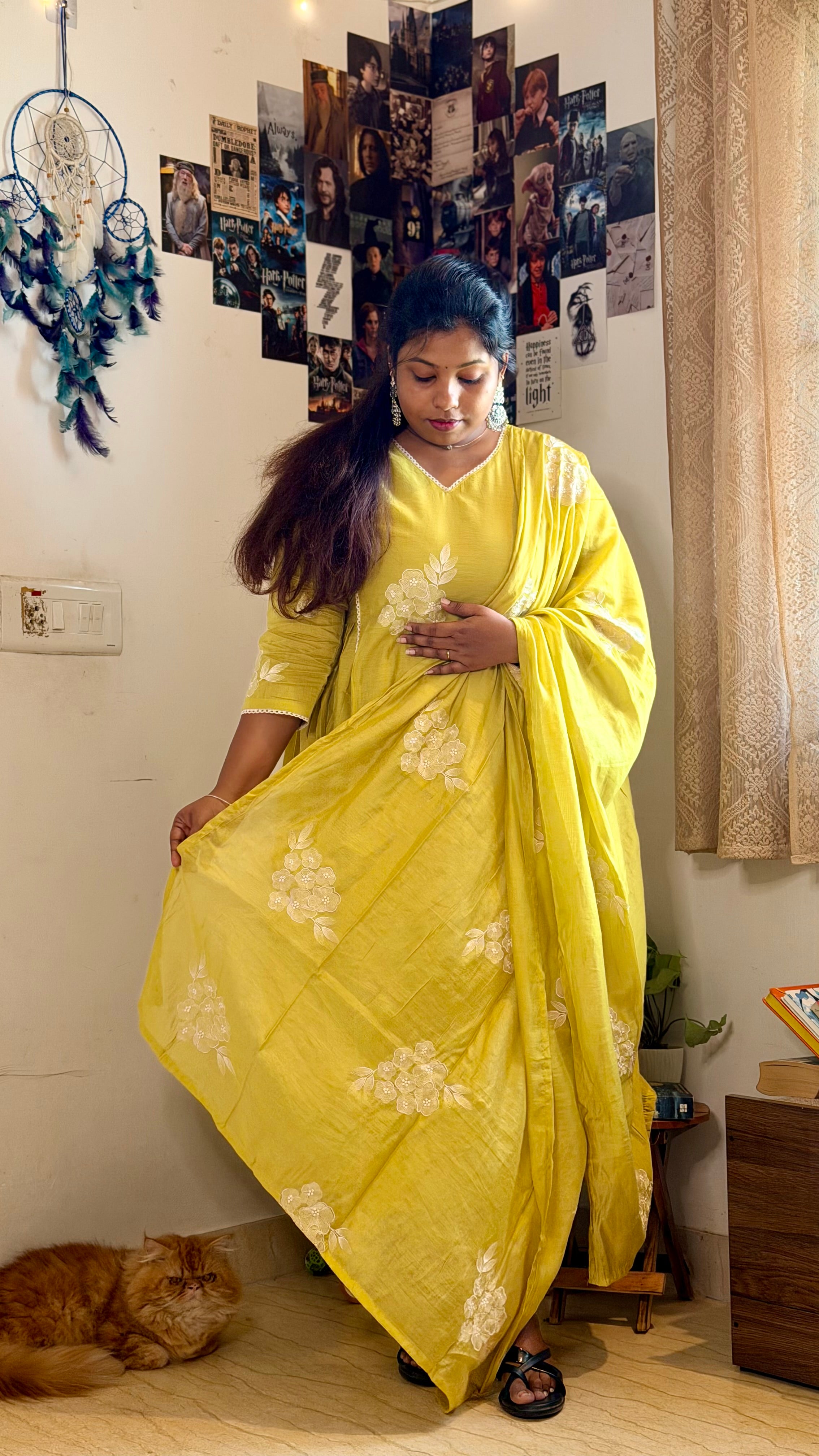 RUGHA 26 - Lime Green Kurti Set