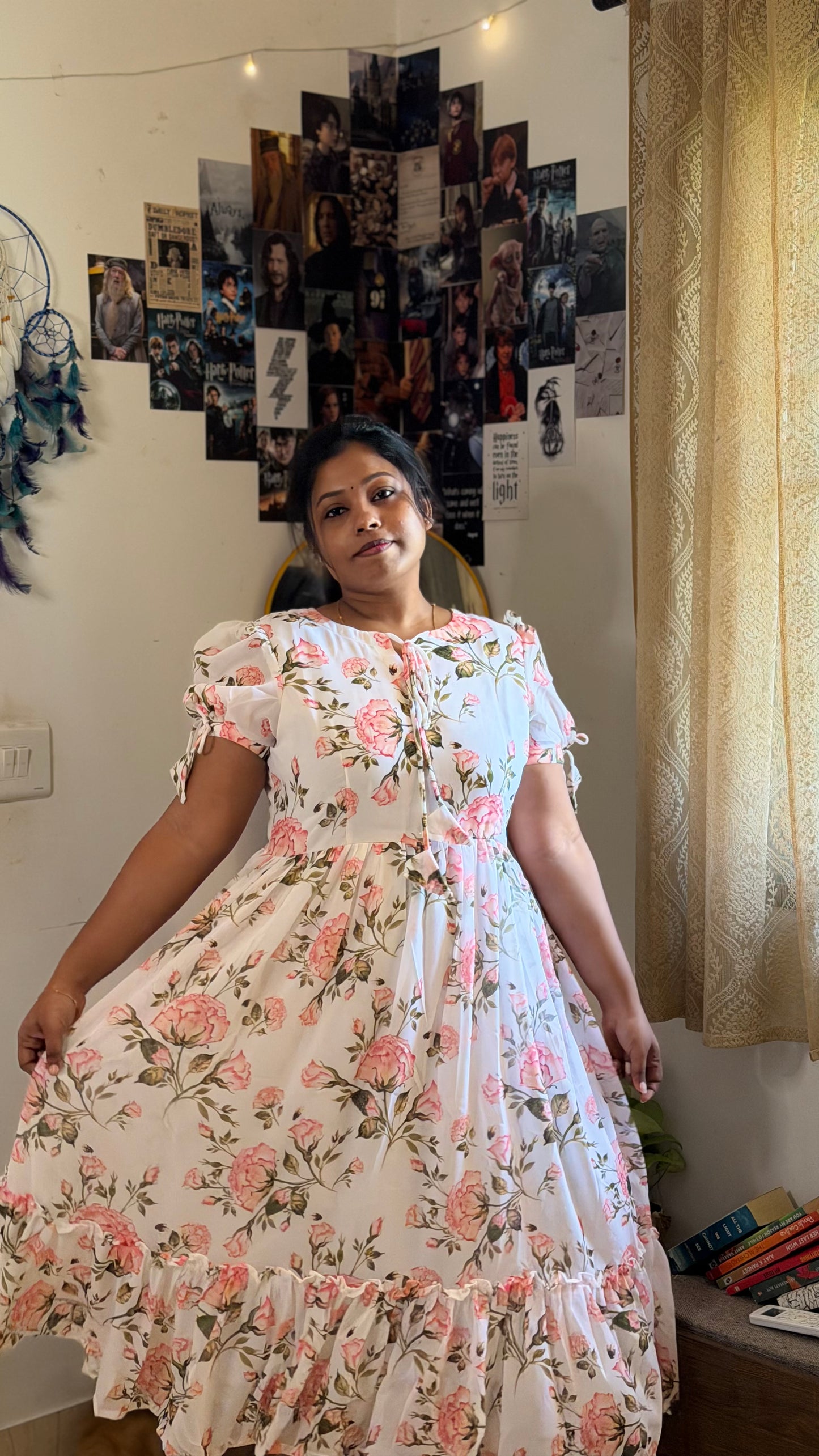 RUGHA 18 - White Floral Maxi