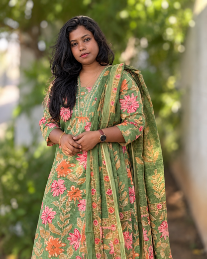 RUGHA 38 - Aaranya Floral Cotton Set