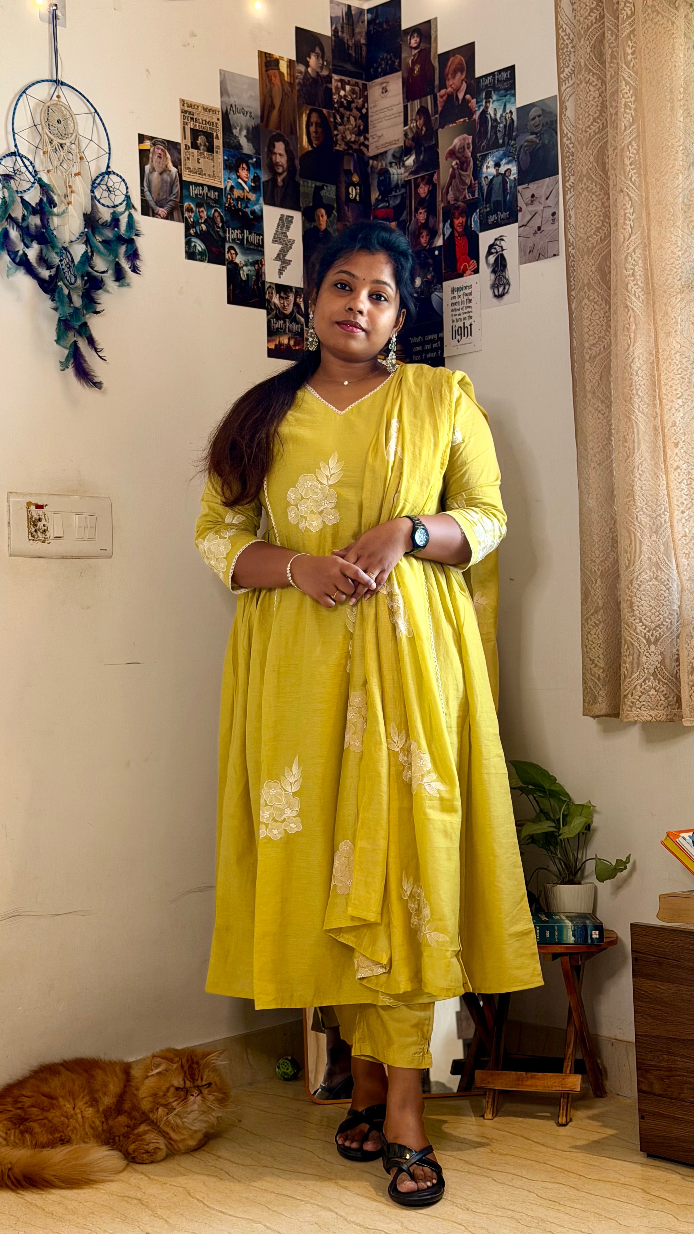 RUGHA 26 - Lime Green Kurti Set