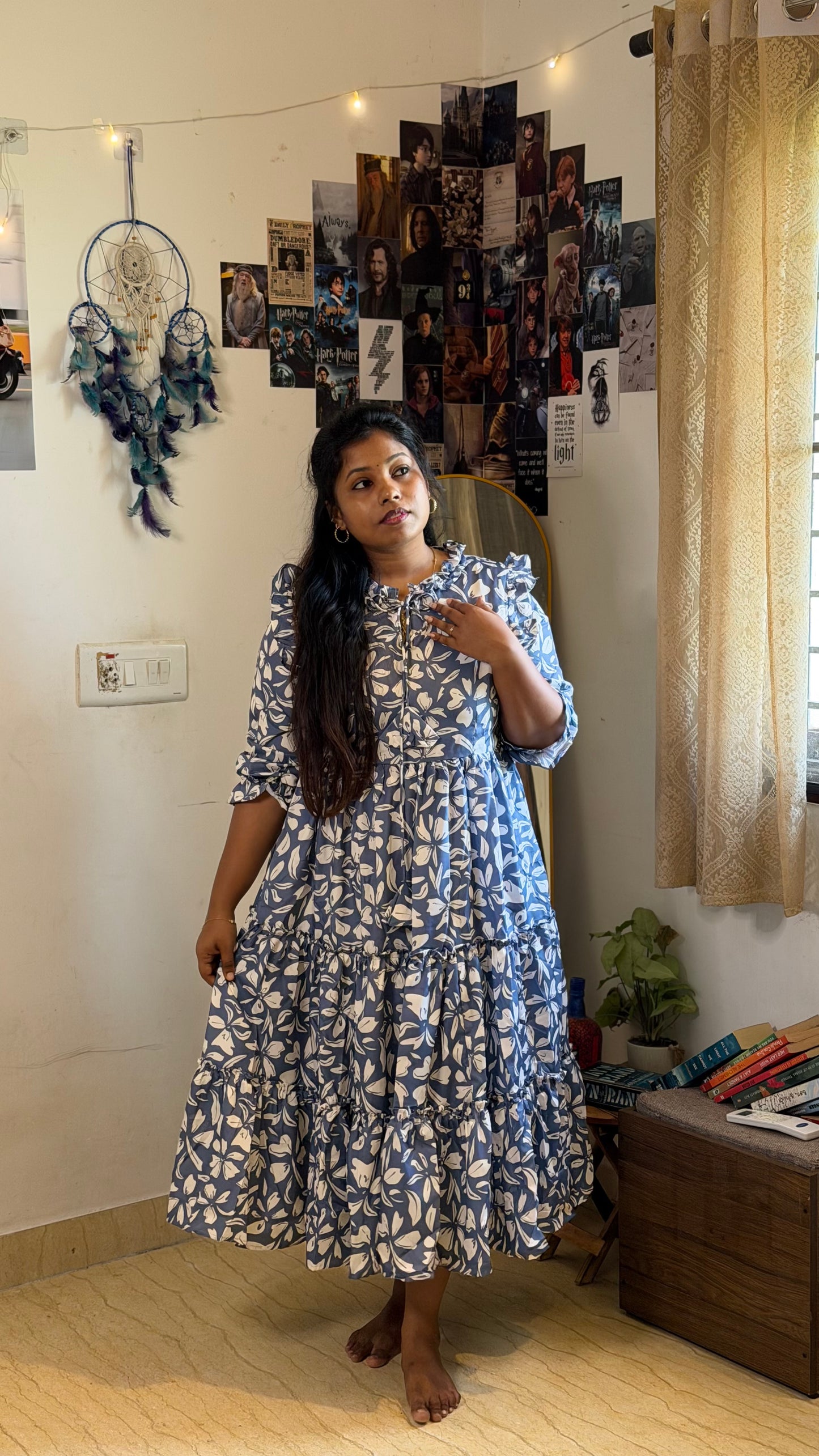 RUGHA 20 - Blue Floral Maxi