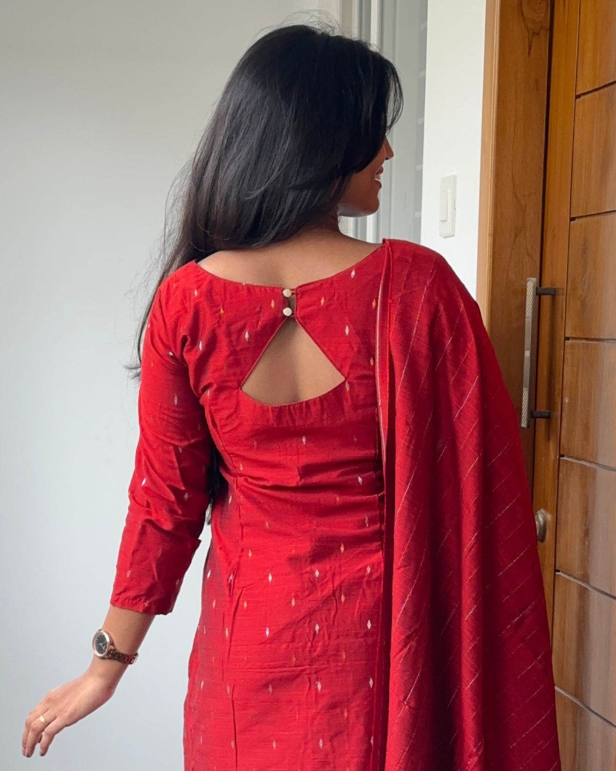 RUGHA 35 - Sembarathi - Raw silk Kurti