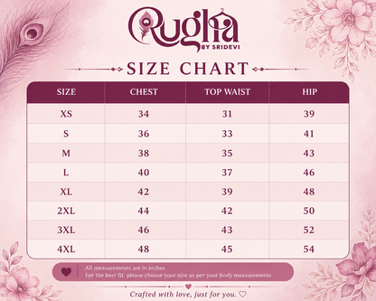 RUGHA 01 - Navy Blue Silk top with Kalamkari Duppata