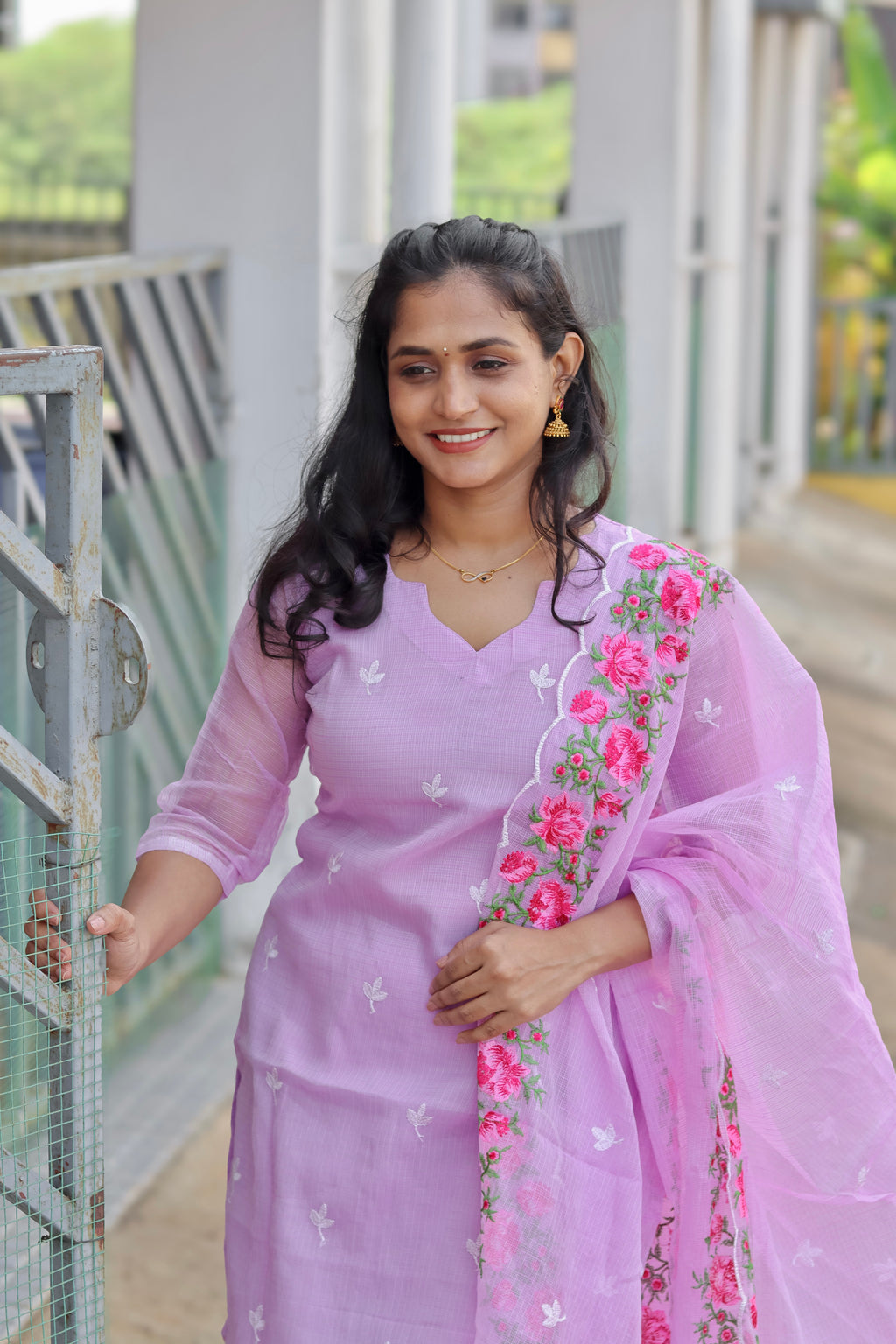 RUGHA 09 - Lavender floral suit set