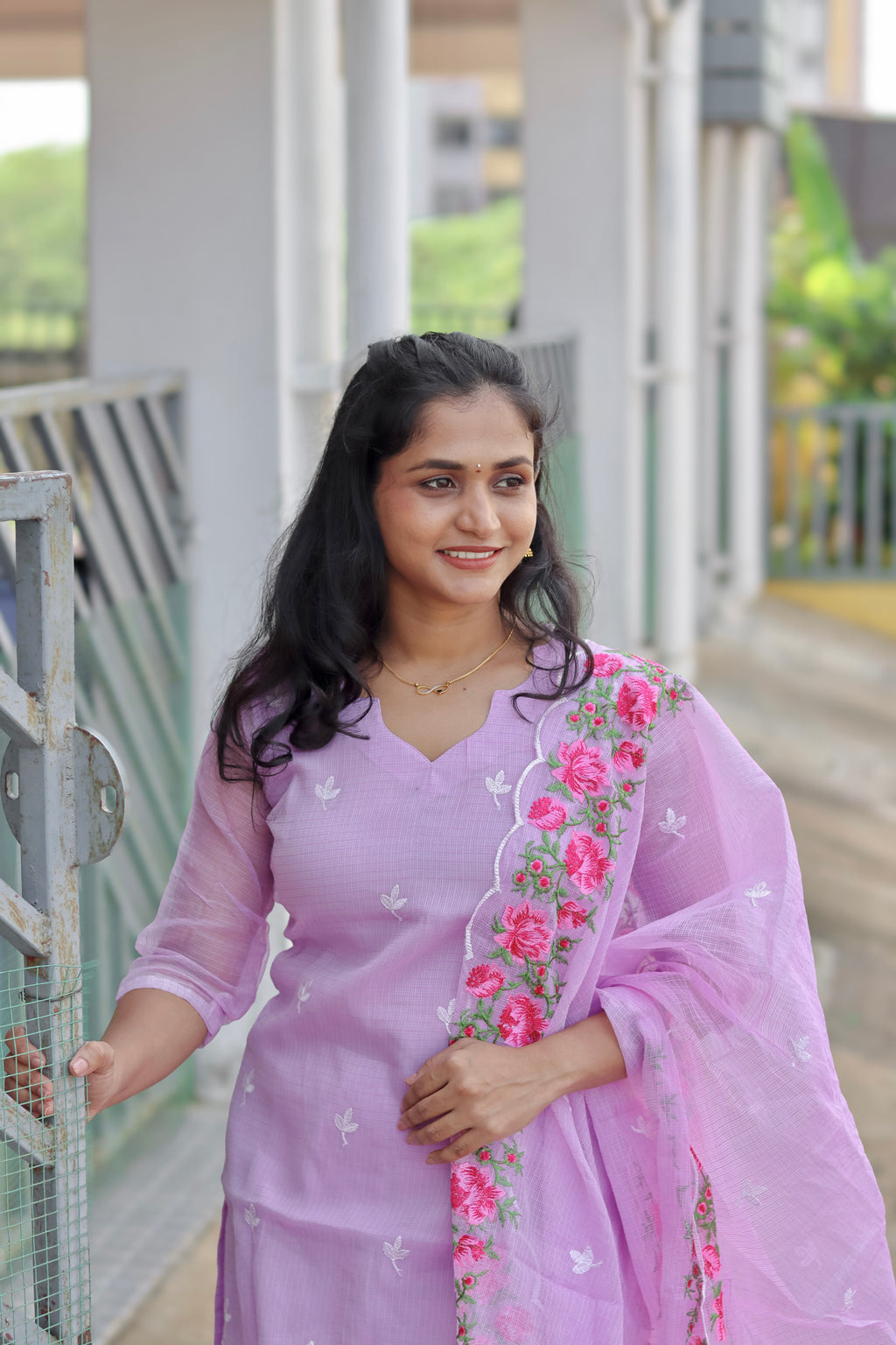 RUGHA 09 - Lavender floral suit set