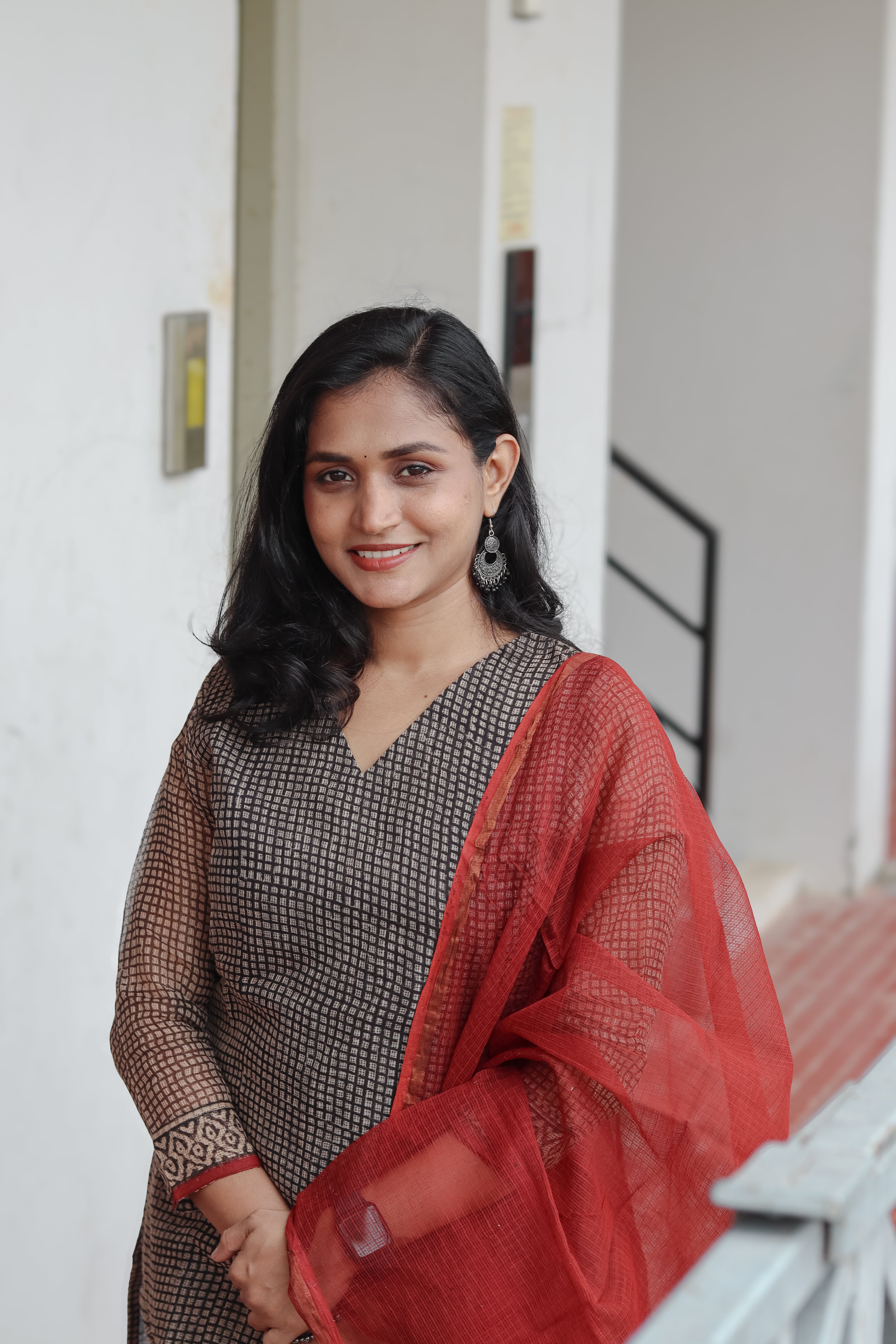 RUGHA 15 - Black Kota Doria Cotton