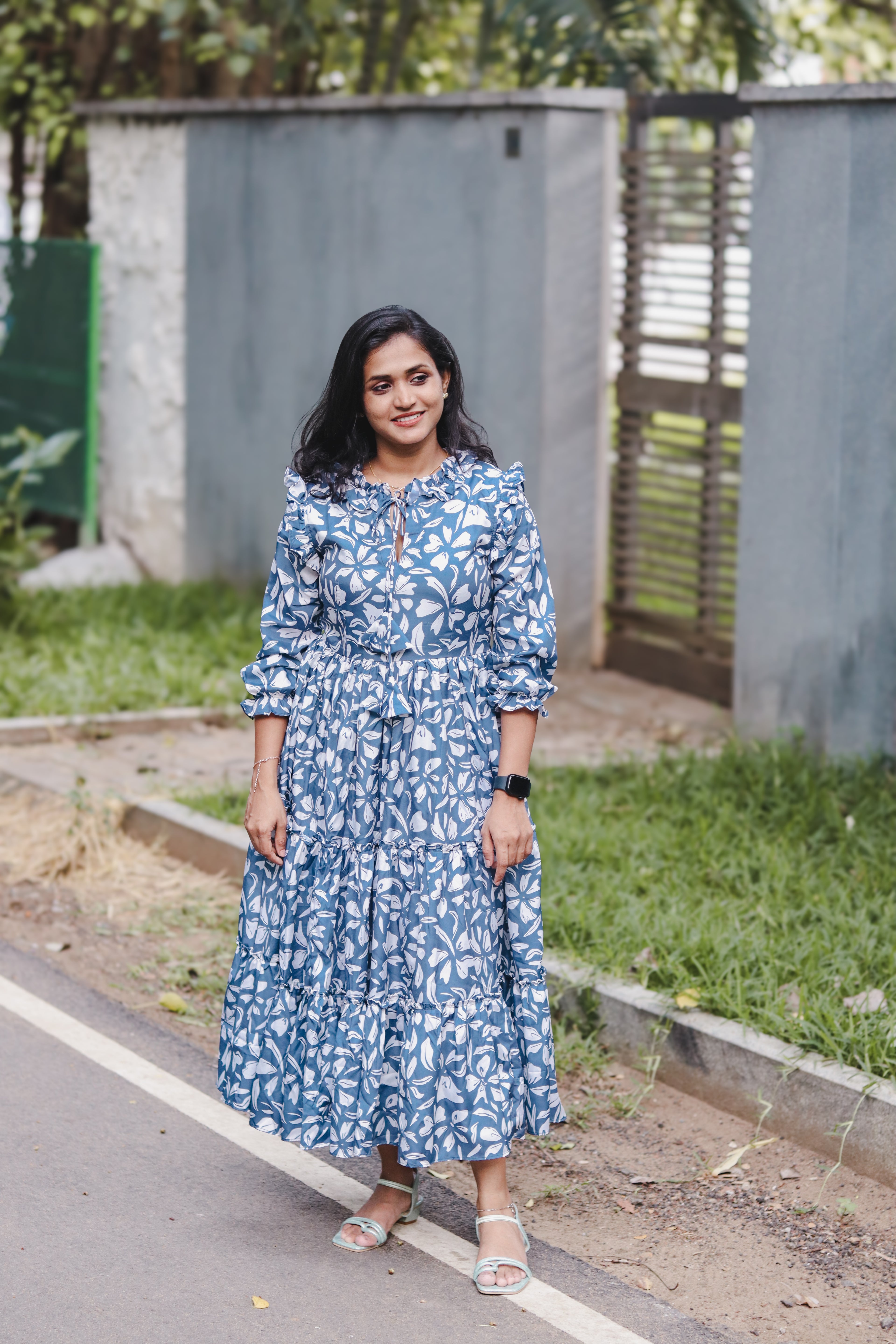 RUGHA 20 - Blue Floral Maxi